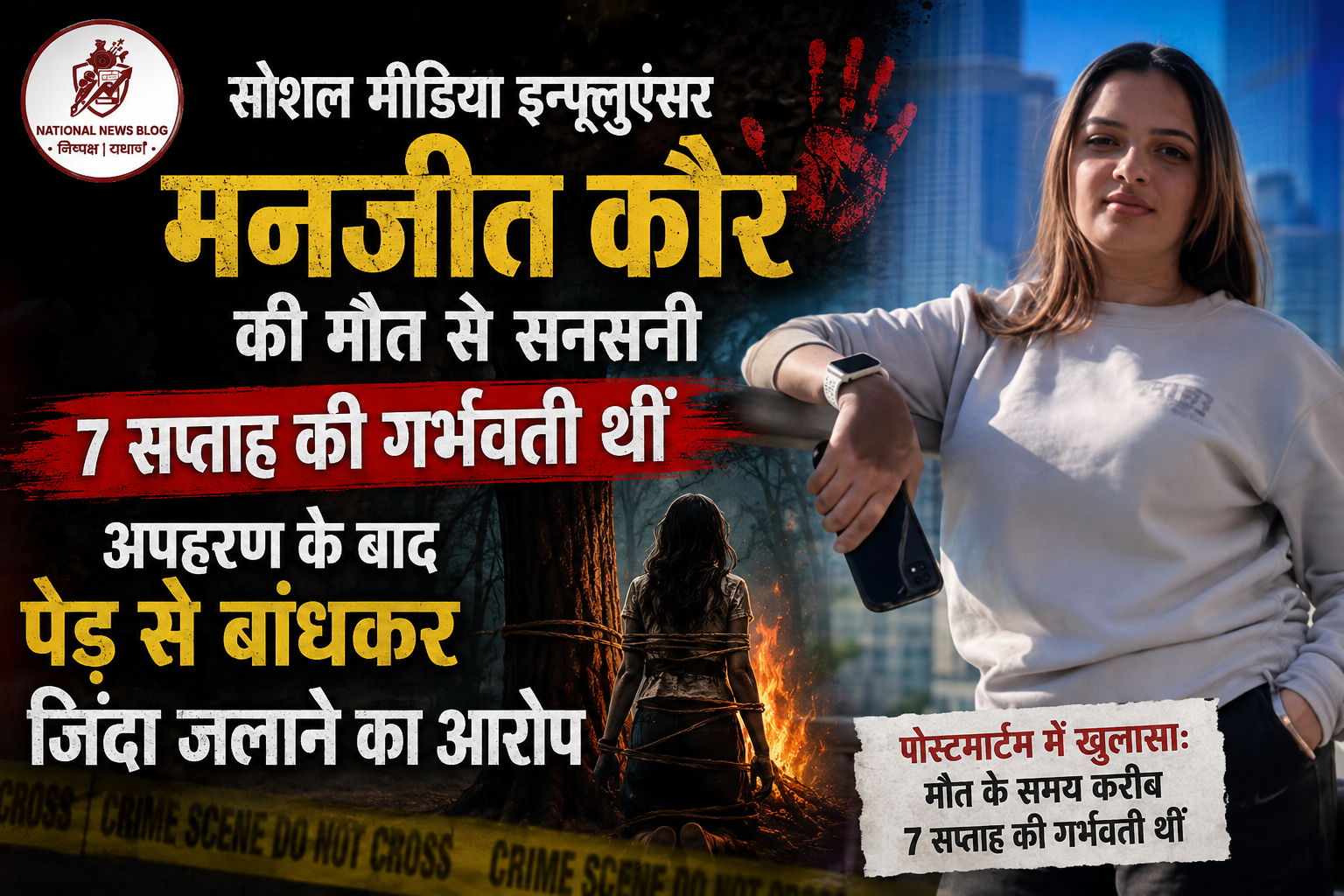 Manjeet Kaur Murder: सोशल मीडिया इन्फ्लुएंसर मनजीत कौर की मौत से सनसनी